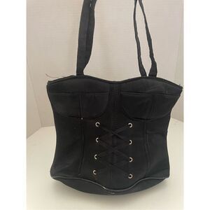 Women's Corsette Style Zip Tote Bag